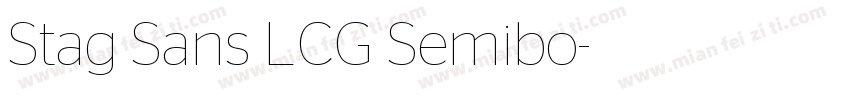 Stag Sans LCG Semibo字体转换